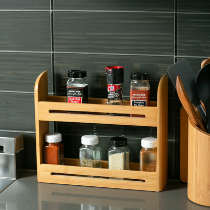 Bamboo Spice Rack