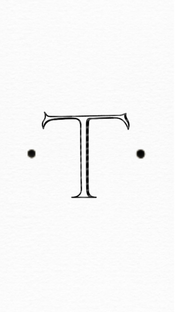 Guest Monogram White Pearl-Paper Linen Font Antique with Dots Black Foil