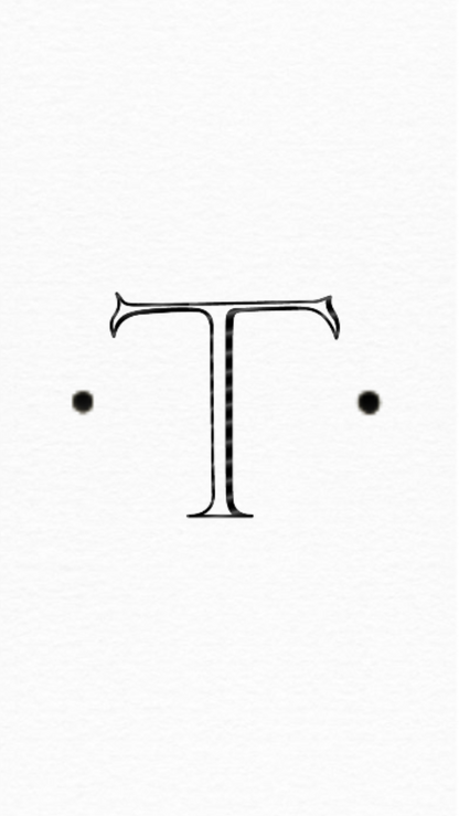 Guest Monogram White Pearl-Paper Linen Font Antique with Dots Black Foil