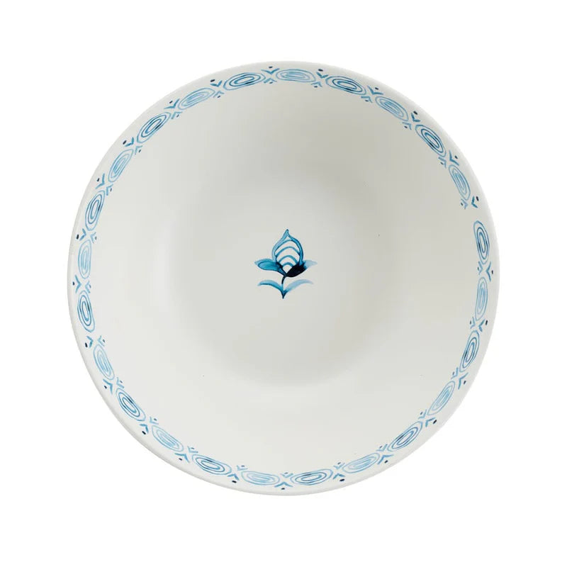 Sicily Blue Set of 2 Serving Bowls with Salt and Pepper Set