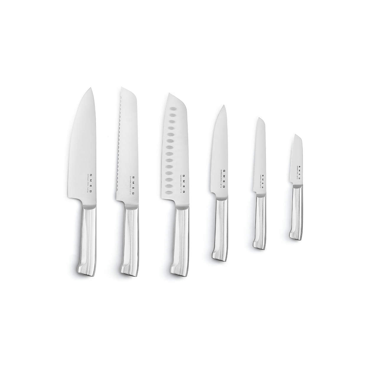 Pastel Blue 7-Piece Knife Block Set