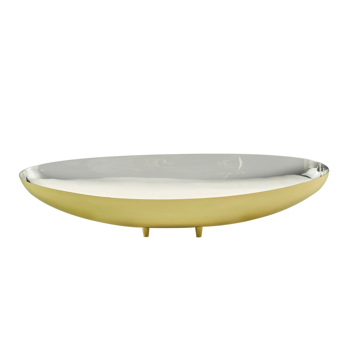 Oval Bowl w/ Feet - Gold