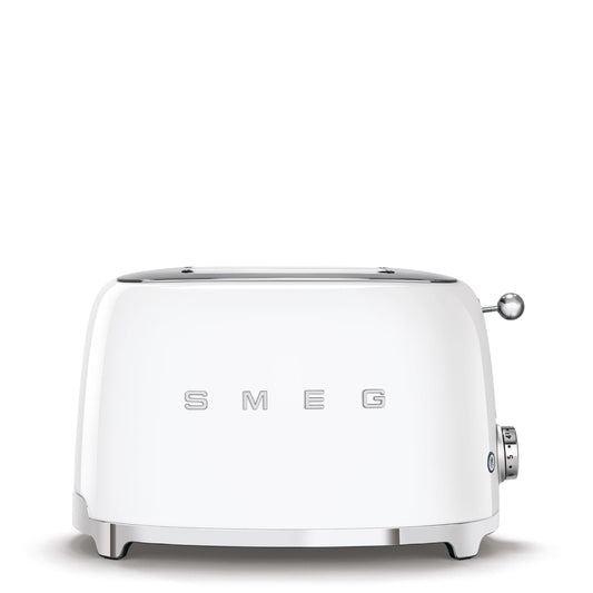 White 2-Slice Retro-Styel Toaster