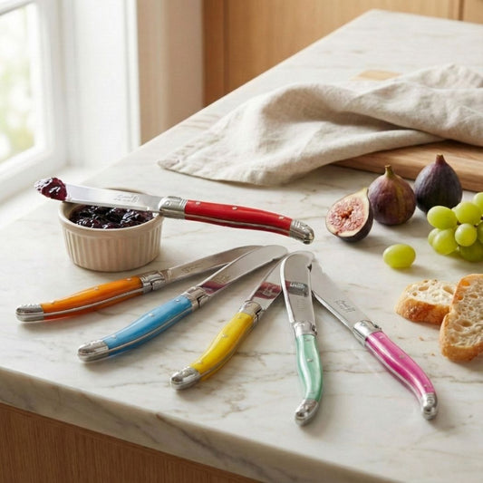 Laguiole Large Spreader Set of 12, Rainbow