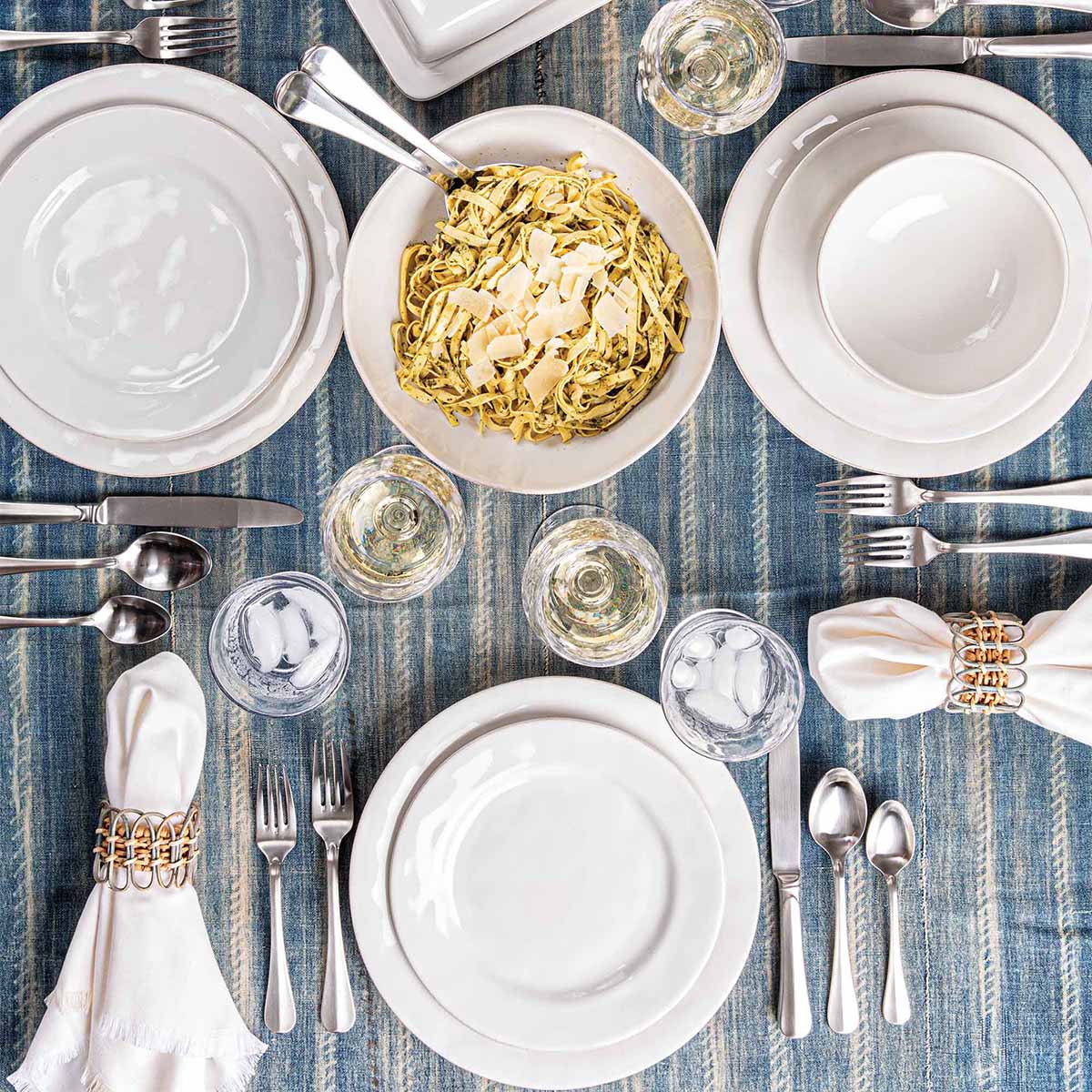 Puro 15" Rectangular Appetizer Platter - Whitewash