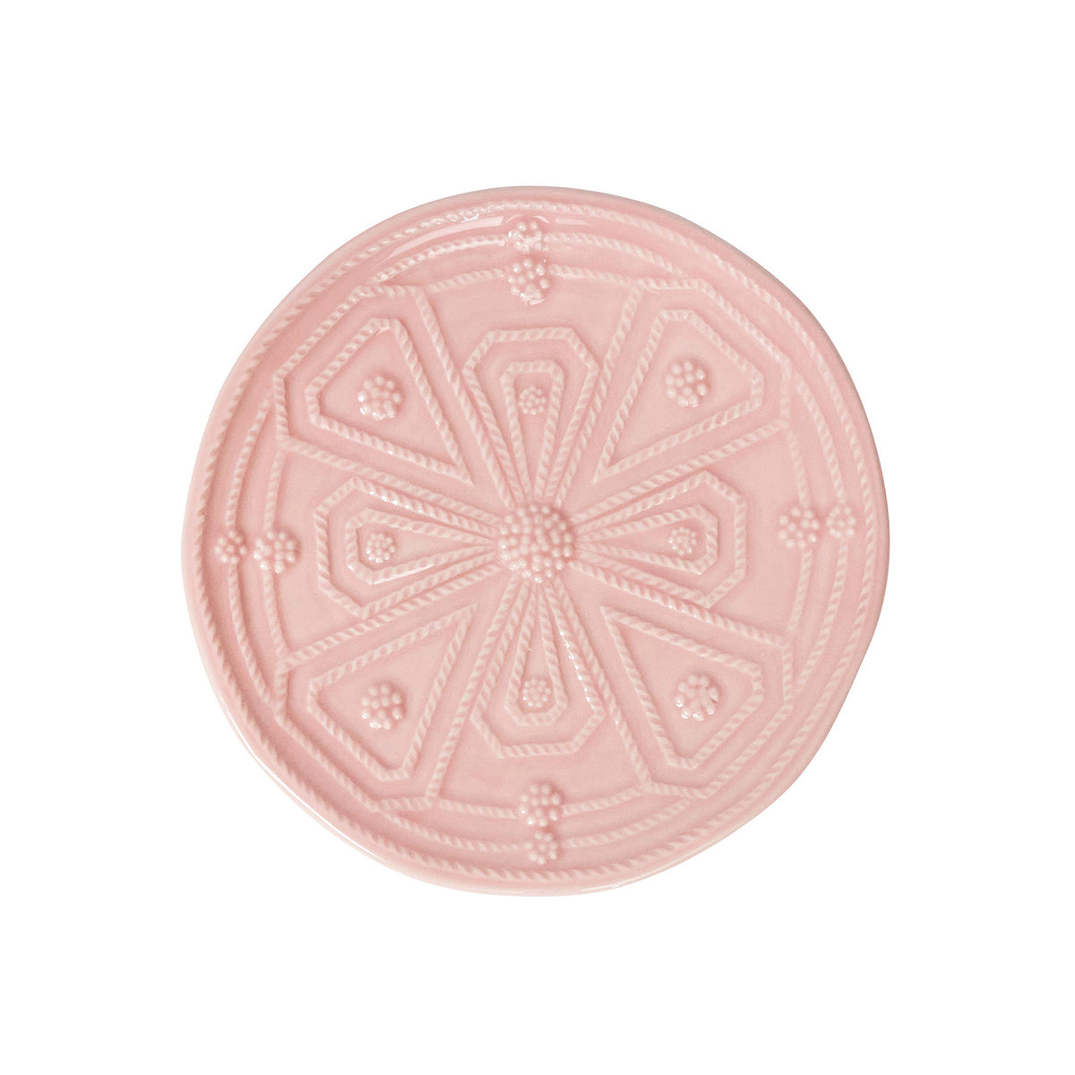 Jardins du Monde Side/Cocktail Plate Assorted Set/4 - Blush