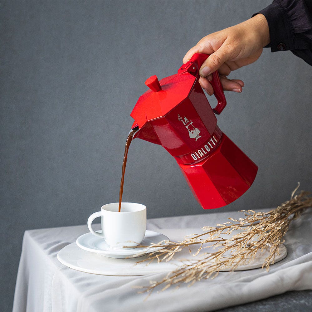 Moka Pot Exclusive Red - 6 Cups