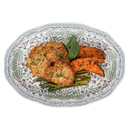 Villa Seville 17" Platter - Chambray