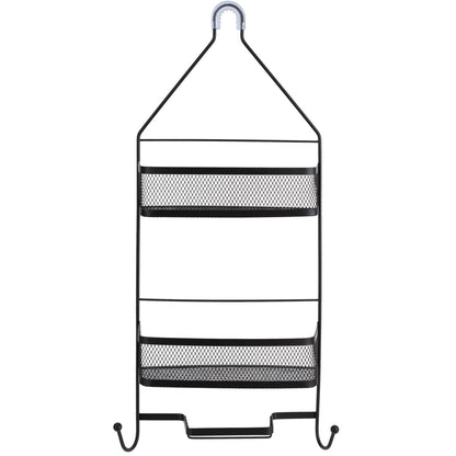 Arise Shower Caddy with Mesh Shelves Matte Black