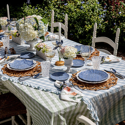 Jardins du Monde Side/Cocktail Plate Assorted Set/4 - Chambray