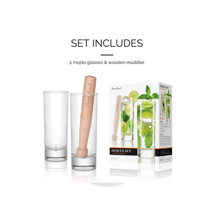 Mojito Glass & Muddler Set