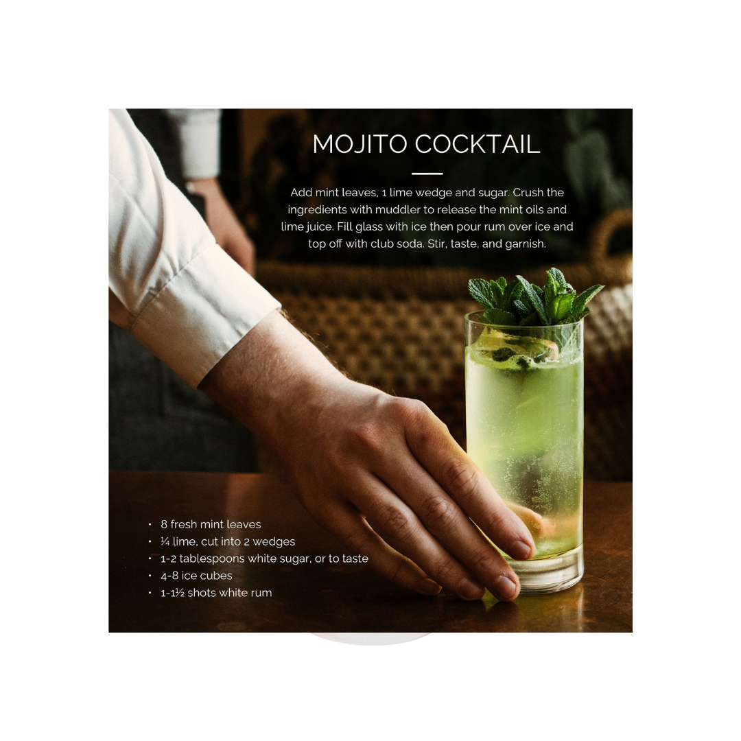 Mojito Glass & Muddler Set