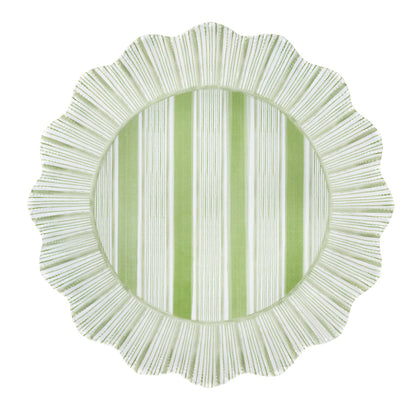 Cabana Stripe Melamine Dinner Plate Assorted Set/4 - Multi