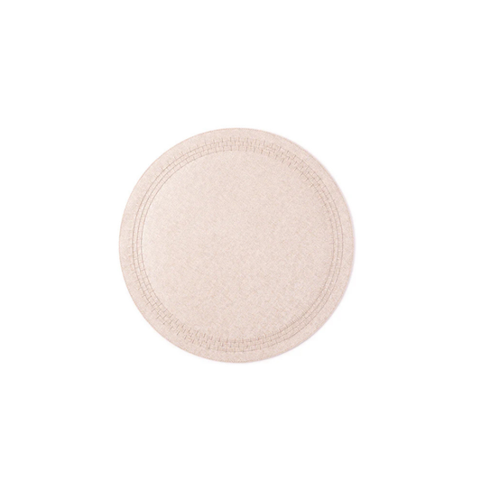 London Monochromatic Placemat Leather Band Victoria Latte - Set of 4