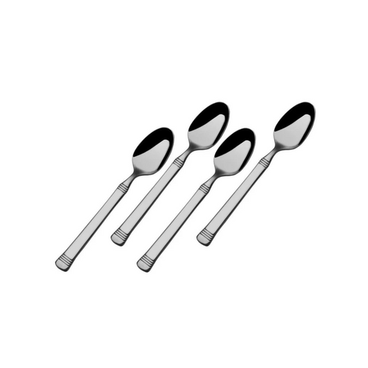 Bistro Band Set of 4 Mini Coffee Spoons