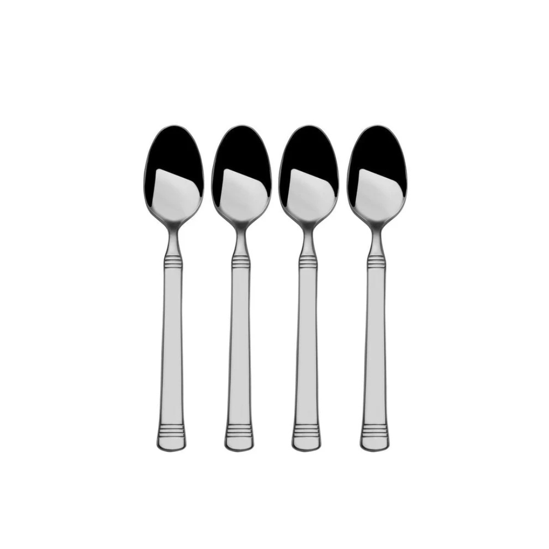 Bistro Band Set of 4 Mini Coffee Spoons