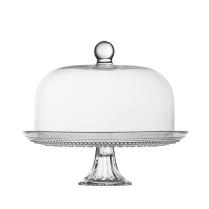 Jupiter Clear 13" Cake Stand and Dome Set