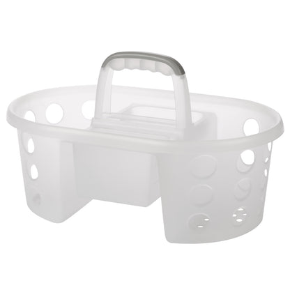 N&T Laundry / Cleaning Wash Basket with Handle PP White