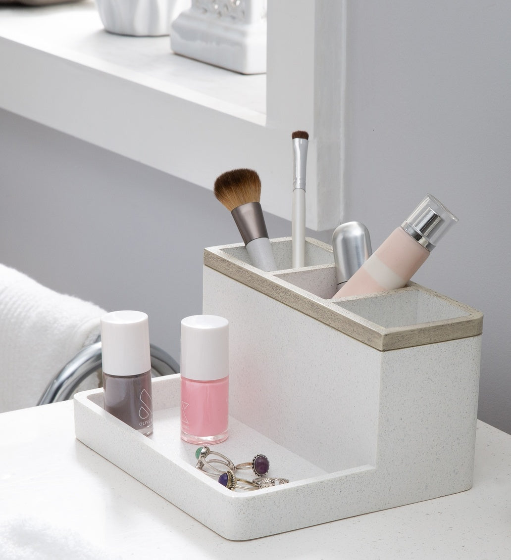 Hudson 3 Part Organizer Resin Grey