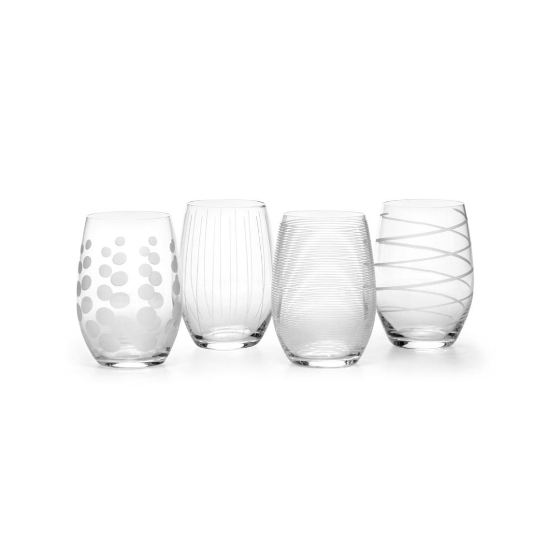 Cheers® Set of 4 Stemless Wine Glasses