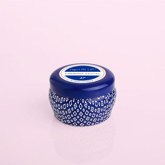 Coconut Santal Blue Mini Tin, 3 oz