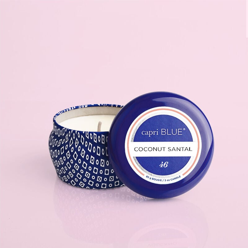 Coconut Santal Blue Mini Tin, 3 oz