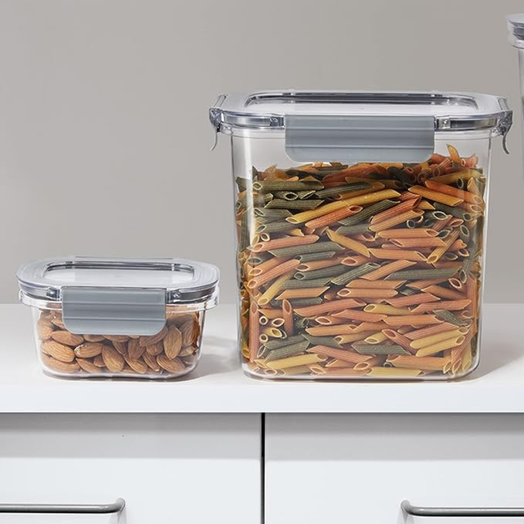 Set of 2 Clarity Containers w/ Clamp Lids (12 oz)