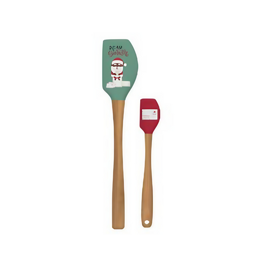 2pc Lg/Mini B&S Pointed Spatula Set - Native Dear Santa