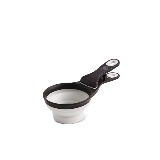 1 Cup Collapsible Scooper w/Clip - Gray