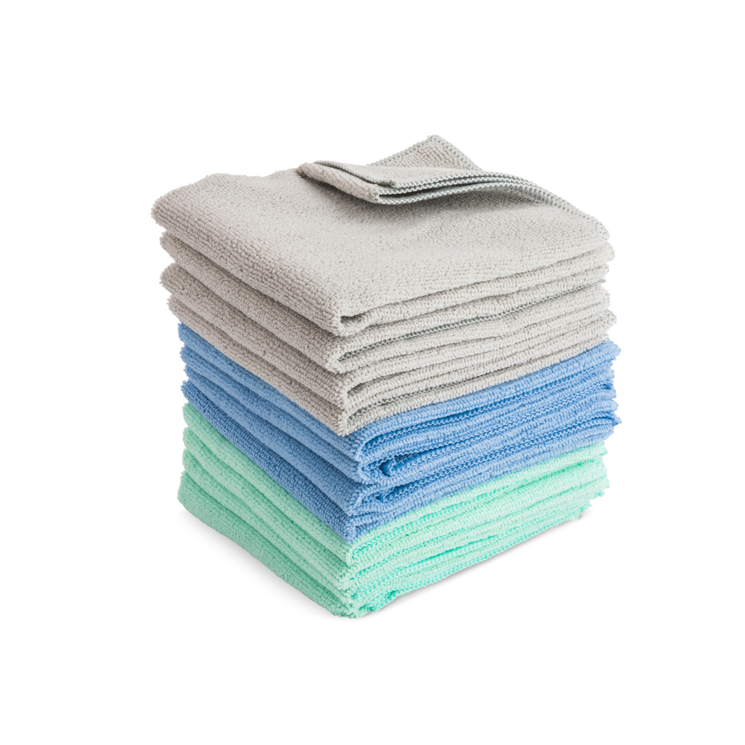 14x17.7" 12pc Microfiber Cleaning Cloth