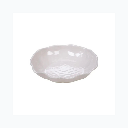 Perlette Cream Large Serving Bowl 13.75 in x 2.75 in