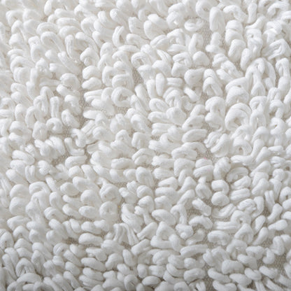 Serenity Bath Mat Reversible 100% Cotton Tufted White 20" X 32"