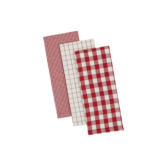 Holiday Checks Heavyweight Dishtowel Set of 3