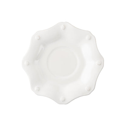 Berry & Thread Scalloped Saucer - Whitewash
