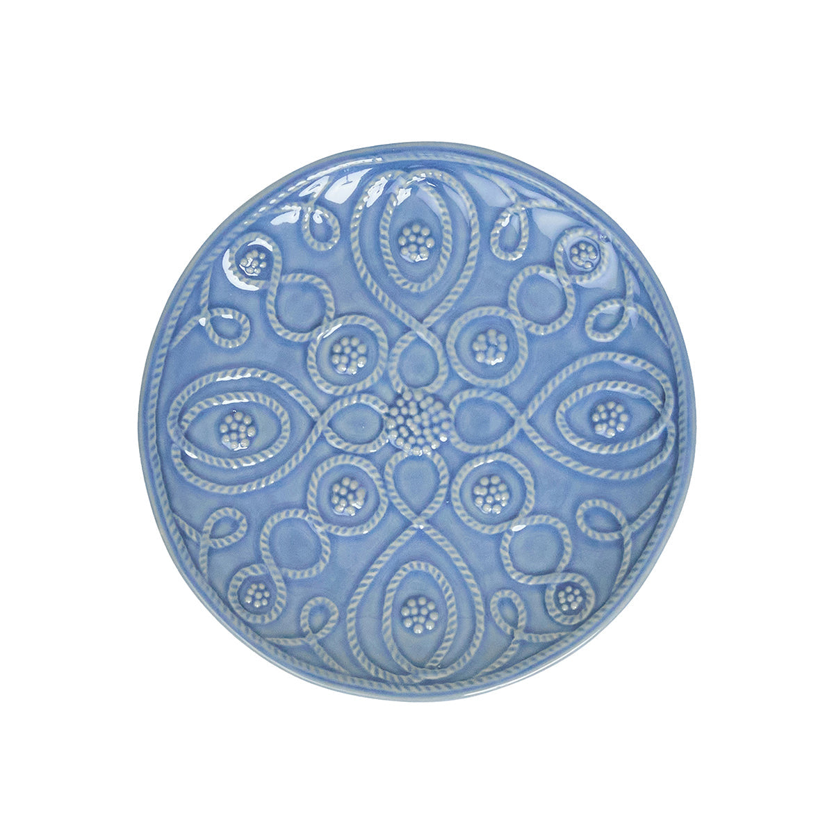 Jardins du Monde Side/Cocktail Plate Assorted Set/4 - Chambray