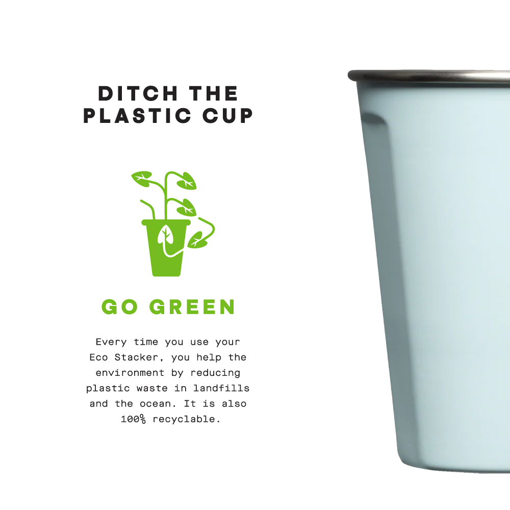 Eco Stacker - 18oz 4-Pack - Gloss White