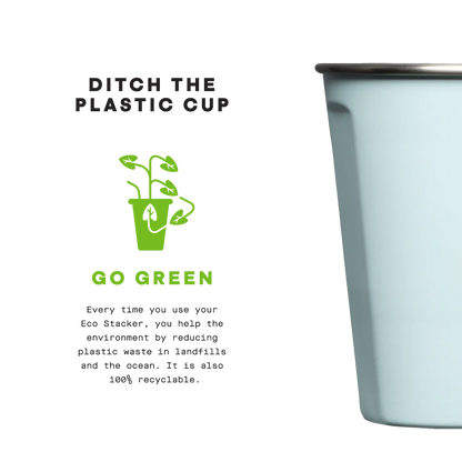 Eco Stacker - 18oz 4-Pack - Gloss White