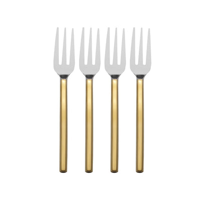 Towle Living Apero Gold Set of 4 Appetizer Forks
