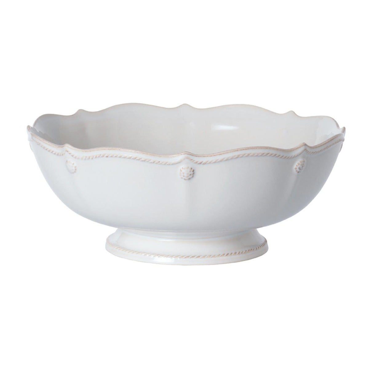 Berry & Thread 11" Footed Fruit Bowl - Whitewash
