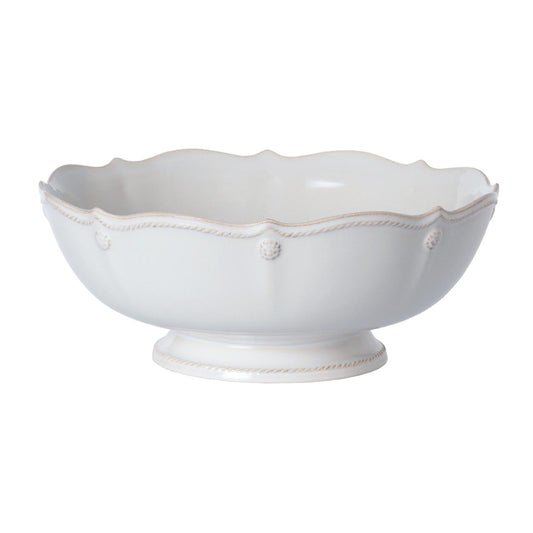 Berry & Thread 11" Footed Fruit Bowl - Whitewash