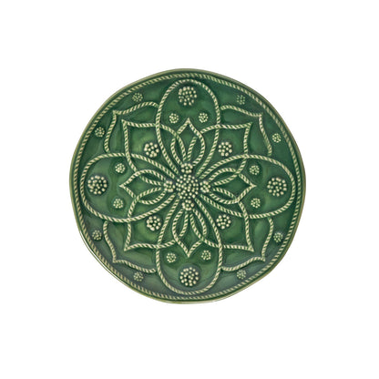 Jardins du Monde Side/Cocktail Plate Assorted Set/4 - Basil