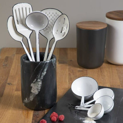 Harlow Slotted Spoon, White