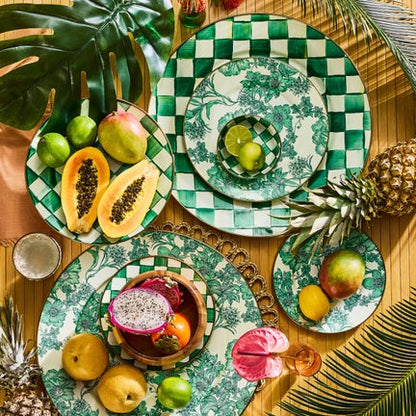 Emerald English Garden Salad Plate