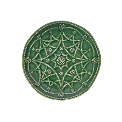 Jardins du Monde Side/Cocktail Plate Assorted Set/4 - Basil
