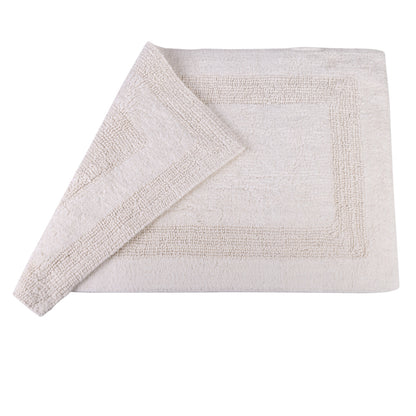 Serenity Bath Mat Reversible 100% Cotton Tufted Ivory