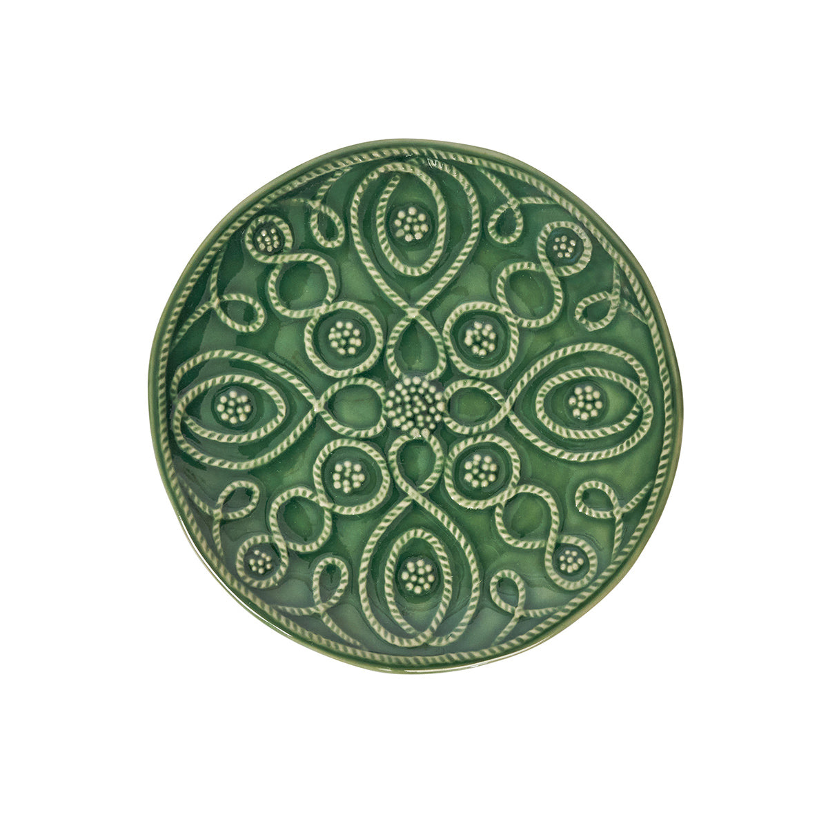 Jardins du Monde Side/Cocktail Plate Assorted Set/4 - Basil