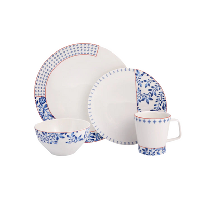 Folksy 36 Piece Dinnerware Set - Service for 6