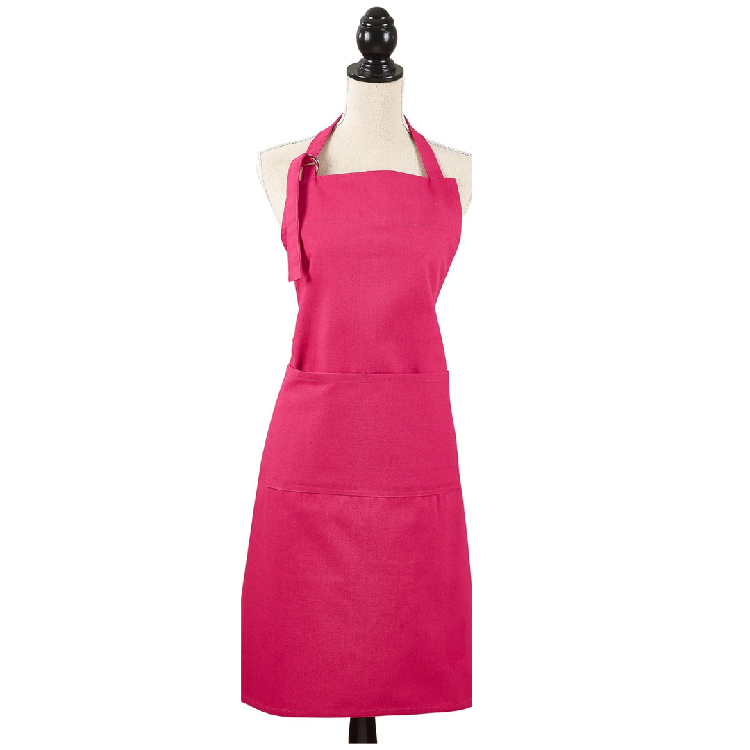 Denim Apron Fuchsia 28"x35"