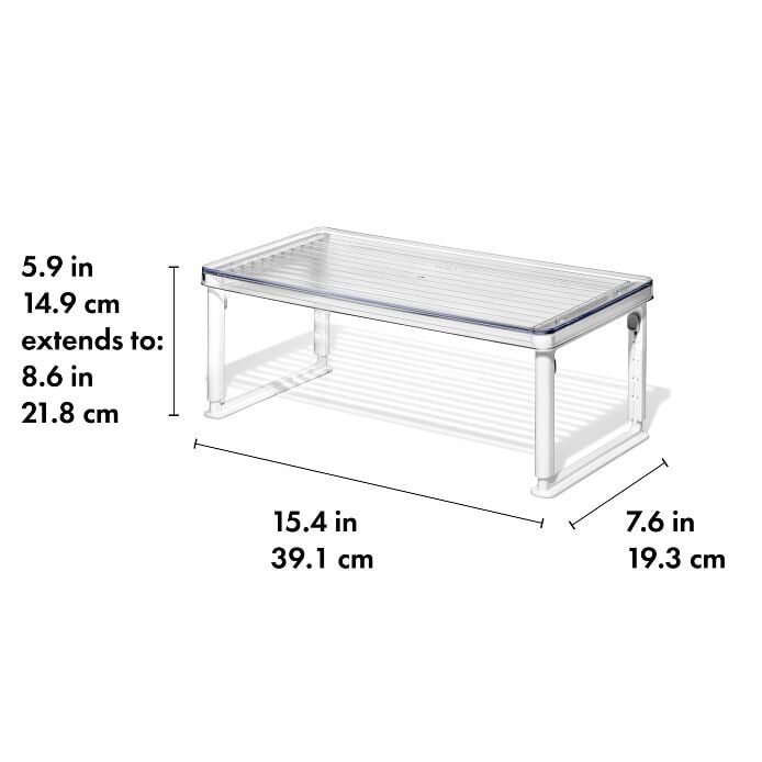 Adjustable Refrigerator Shelf Riser