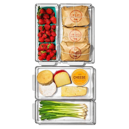 4 Piece Refrigerator Storage Bin Starter Set